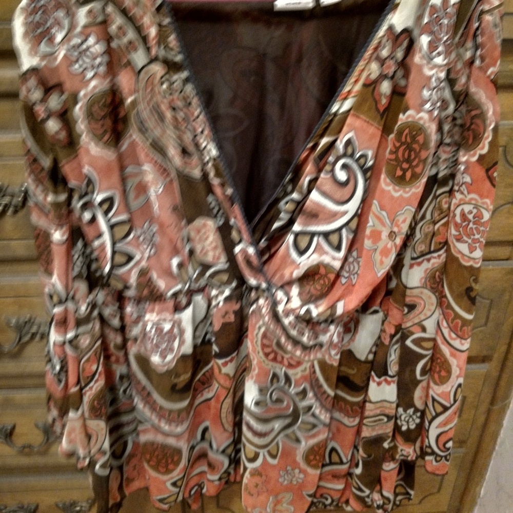 Nice silky blouse multi color